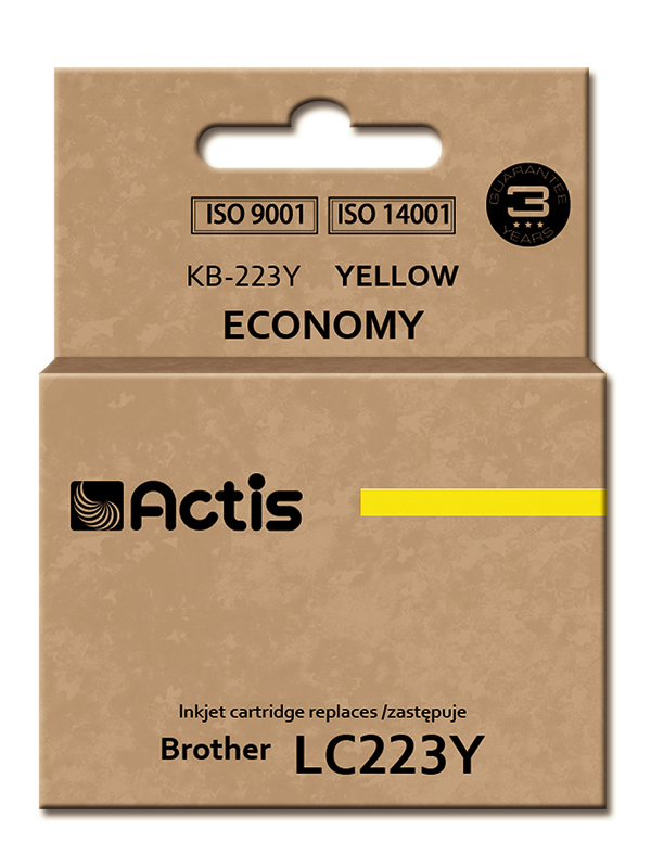 Actis KB-223Y ink (replacement for Brother LC223Y; Standard; 10 ml; yellow)