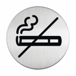 Durable Picto "No Smoking" Rond Zilver Roestvrijstaal