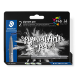 Staedtler Pigment Arts Intensiv Pen felt pen Black 2 pc(s)