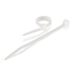 C2G 7.75in Releasable/Reusable Cable Ties - White 50pk cable tie