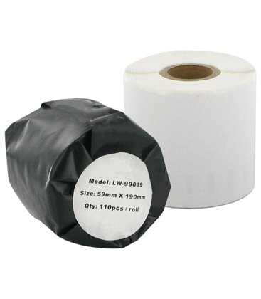 Image of BCD Compatible Dymo 99019 S0722480 Replacement Lever Arch Labels