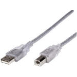 Astrotek 3m USB A/B Cable USB cable USB B Transparent