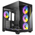 Antec C5 ARGB ATX, mATX Seamless Edge to Edge, Black, 270 degrees, 7x ARGB + PWM Controller, 5090 Back Connect, USB-C, Dual Chamber Gaming Case