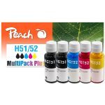 Peach PI300-1008 ink cartridge 5 pc(s) Compatible Standard Yield Black, Cyan, Magenta, Yellow