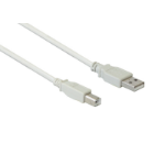 Alcasa USB 2.0 A/B, 0.25m USB cable USB A USB B White