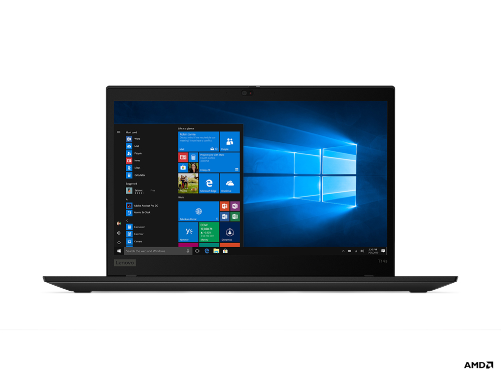Lenovo ThinkPad T14s 4650U Notebook 35.6 cm (14") Full HD AMD Ryzen™ 5 PRO 16 GB DDR4-SDRAM 512 GB SSD Wi-Fi 6 (802.11ax) Windows 10 Pro Black