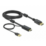 DeLOCK HDMI to DisplayPort cable 4K 30 Hz 3 m
