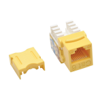 Tripp Lite N238-001-YW Cat6/Cat5e 110 Style Punch Down Keystone Jack - Yellow, TAA