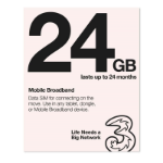 Three 24GB MBB USIM START KIT SIM