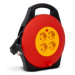 Entac Socket Cable Reel 4 Sockets 10m