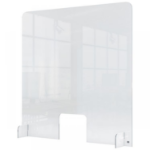 Nobo Premium Plus Acrylic Counter Protective Divider Screen with Hole 700x850mm Clear 1915488 DD