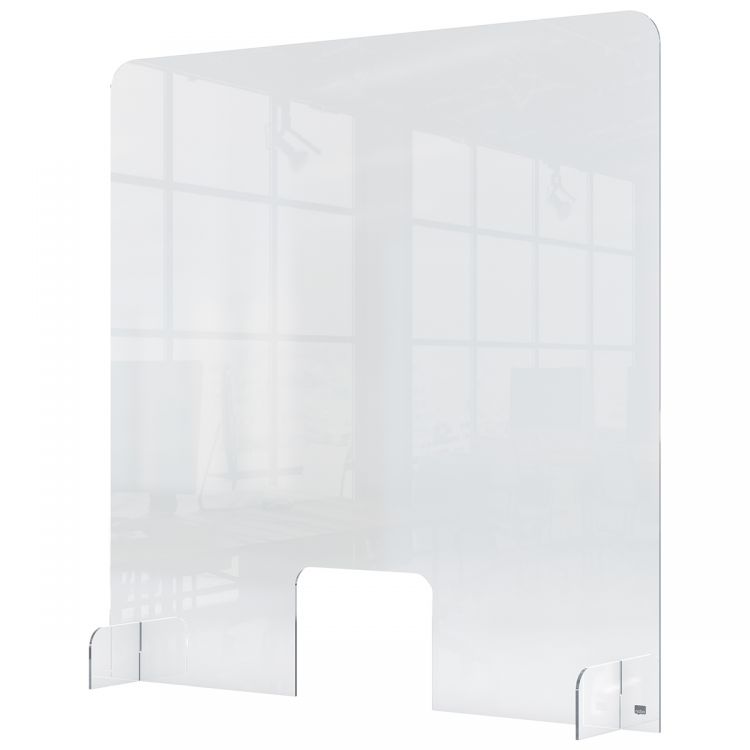 Photos - Other for Computer Nobo Premium Plus Acrylic Counter Protective Divider Screen with Hole 1915 