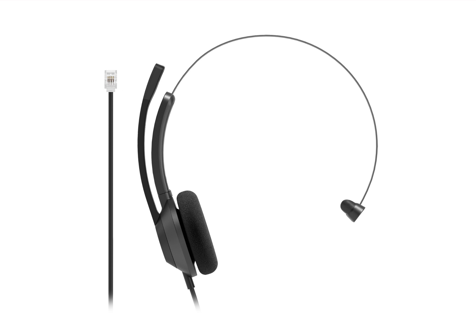 Cisco Headset 321 RJ9, Wired Single On-Ear Headphones, RJ9 connection for IP Phone, Carbon Black, 2-Year Limited Liability Warranty (HS-W-321-C-RJ9)