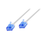LogiLink Patch Cable Cat.6A U/UTP Slim High-Flex, white 1,00 m