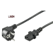 Microconnect PE010418LSZH power cable Black 1.8 m CEE7/7 C13 coupler