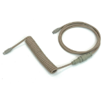 Metadot Das Premium Coiled Aviator USB-C Cable Warm Gray