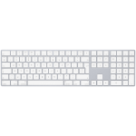 Apple Magic w/ Numeric Keypad keyboard Universal Bluetooth QWERTY English Silver, White