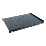 FDL 350mm DEEP 19 INCH FIXED VENTED SHELF - BLACK