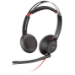 POLY Blackwire 5220 Headset Wired Head-band Calls/Music USB Type-C Black, Red