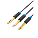Vention AUDIO 6.3mm M to 2x6.3mm M TRS Cable 3.0m BATBI