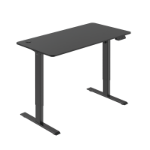 LogiLink Sit-Stand desk, 120x60cm, single motor, black