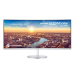 Samsung C34J791WTP computer monitor 86.4 cm (34") 3440 x 1440 pixels UltraWide Quad HD QLED Silver, White