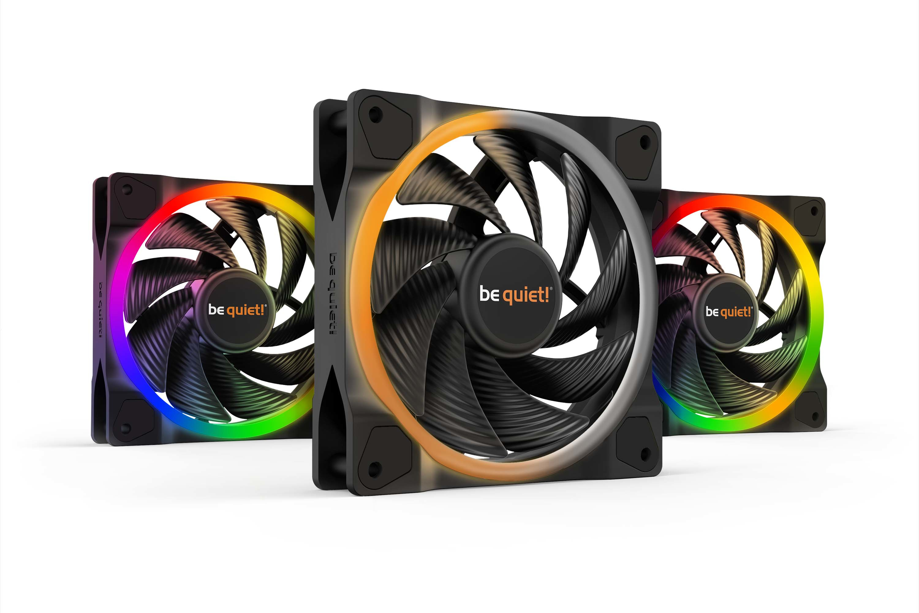 Image of be quiet! Light Wings 120mm ARGB PWM High Speed Fan Black 3 Pack