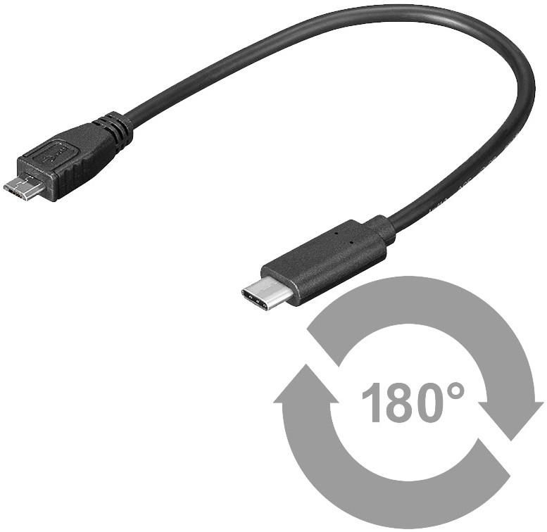 Microconnect Black Usb3.1camb02 Usb Cable Usb 2.0 0.2 M Micro-Usb B Usb C Bl