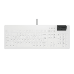 Contour Design Active Key Contour Medical Keyboard SmartCard Full-Size Wired Black & White UK C8200