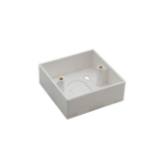connektgear Single Gang Back Box Surface Mount 32mm Deep - White