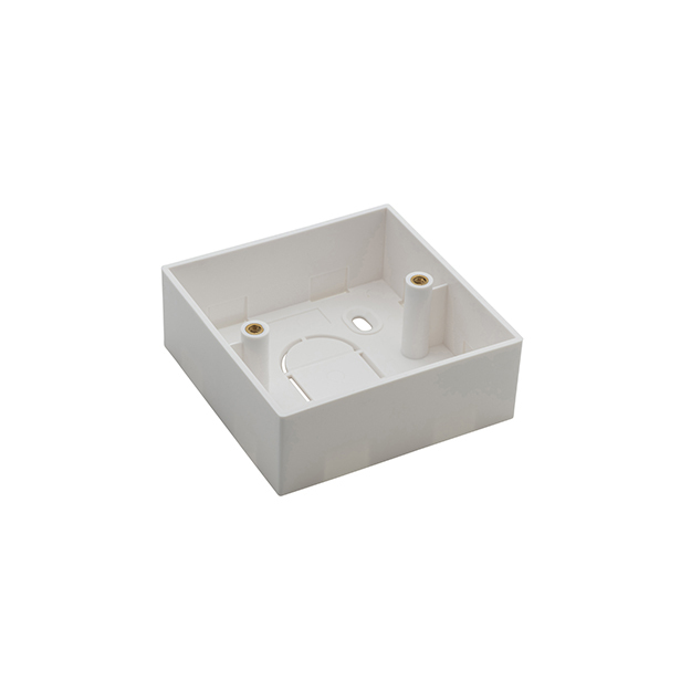 Connektgear White Single Gang Back Box Surface Mount 32Mm Deep