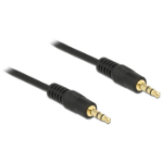 DeLOCK 3m 3.5mm M/M audio cable Black