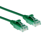 ACT Groene 10 meter LSZH U/UTP CAT6 datacenter slimline patchkabel snagless met RJ45 connectoren