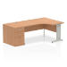 Dynamic Impulse Right Crescent Desk Workstation