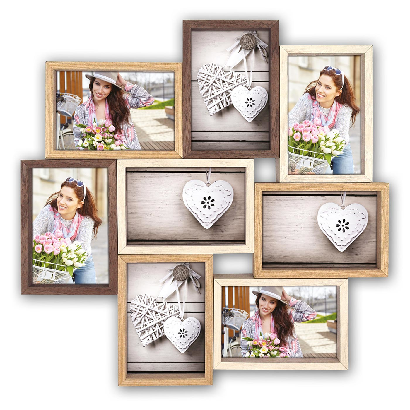 Image of ZEP Montreaux - Wood - Beige - Brown - Picture frame set - Wall -...