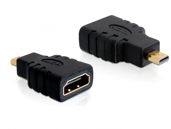 DeLOCK HDMI micro D/HDMI A HDMI mirco D Black