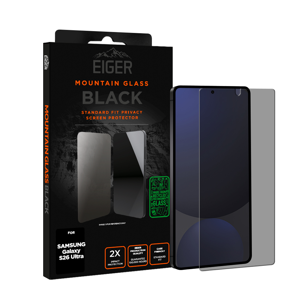 Eiger VERRE TREMPE PREMIUM 2.5D PRIVACY POUR SAMSUNG GALAXY S26 ULTRA