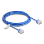 DeLOCK RJ45 Network Cable Cat.6 UTP Ultra Slim 3 m blue with short plugs