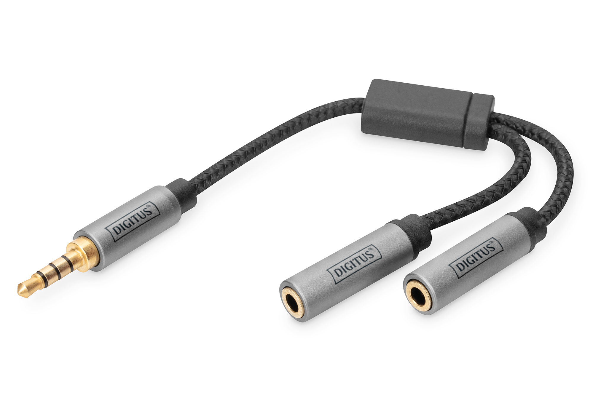 Image of Digitus Audio Headset Adapter, 3.5 mm jack to 2x 3.5 mm socket