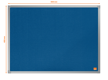 Nobo Essence Felt Notice Board 600 x 450mm Blue 1915201