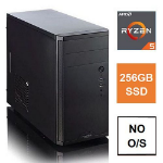 SPIRE PC Spire MATX Tower PC, Fractal Core 1100 Case, Ryzen 5 4600G, 8GB 3200MHz, 256GB SSD, Bequiet 550W, No Optical, KB & Mouse, No Operating System