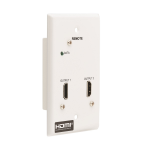 Tripp Lite B127A-2A0-FH 2-Port HDMI over Cat6 Receiver, Wall Plate - 4K 60 Hz, HDR, 4:4:4, PoC, HDCP 2.2, 230 ft. (70.1 m), TAA
