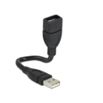 DeLOCK 15cm USB 2.0 USB cable 0.15 m USB A Black