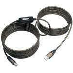 Tripp Lite U042-025 USB cable USB 2.0 315" (8 m) USB A USB B 0.48 Gbit/s Black