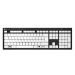 Logickeyboard LKB-BRAILLE-BJPU-UK keyboard Medical USB QWERTY English Black, White