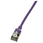 LogiLink Slim U/FTP networking cable Violet 5 m Cat6a U/FTP (STP)