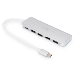 Digitus DA-70242-1 interface hub USB 3.2 Gen 1 (3.1 Gen 1) Type-C 5000 Mbit/s Zilver