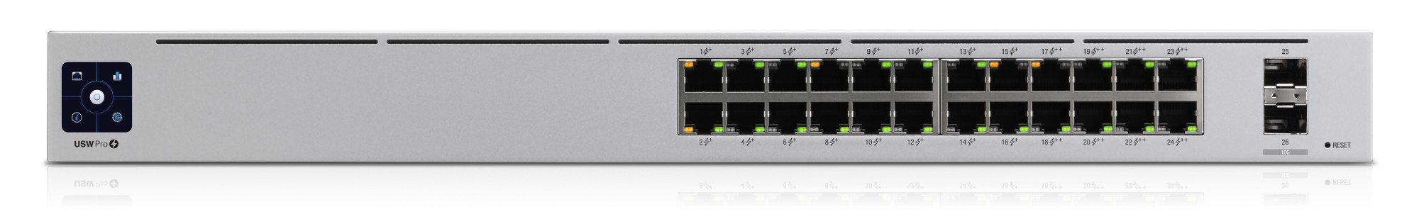 Ubiquiti Networks UniFi Pro 24-Port PoE Managed L2/L3 Gigabit Ethernet (10/100/1000) Power over Ethernet (PoE) 1U Silver