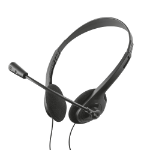 Trust HS-100 Headset Wired Head-band Office/Call center Black