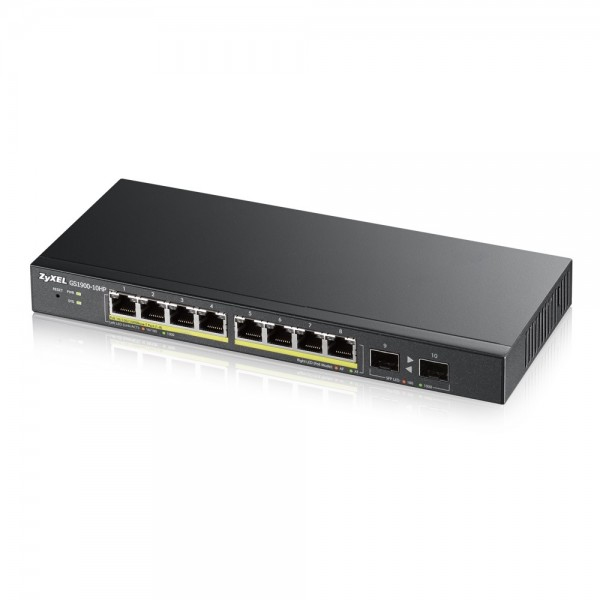 Image of Zyxel GS1900-8HP v3 PoE Managed L2 Gigabit Ethernet (10/100/1000)...